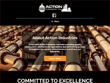 Tablet Screenshot of actionindinc.com